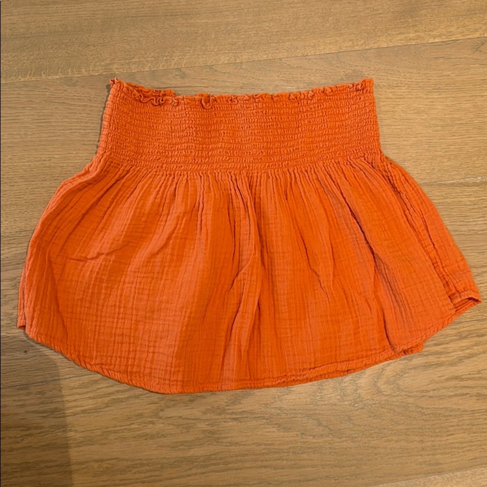 Orange Mini Skirt